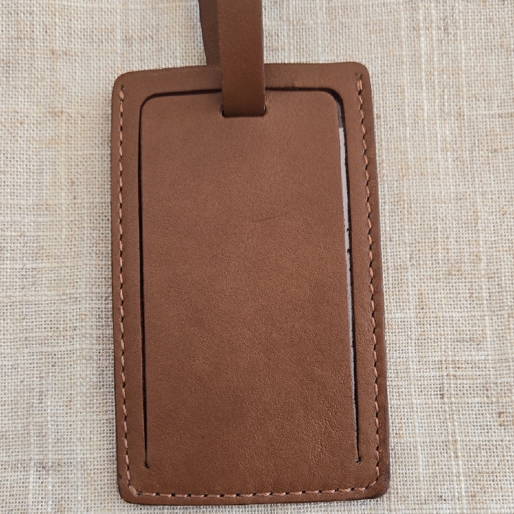 Vintage Authentic Coach Luggage Tag in Tan Leather - Picture 7 of 12